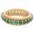 Natural 2.31 cts Zambian emerald ring in 14k gold For Sale - Image 9 of 18