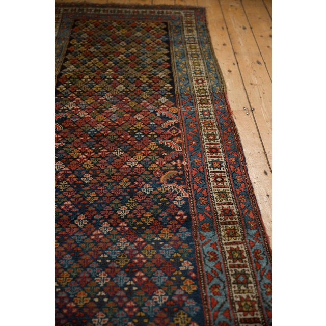 Old New House Vintage Kurdish Hamadan Rug Runner - 3'4" x 11'9" For Sale - Image 4 of 9
