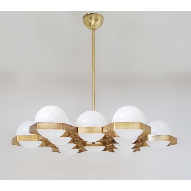 Italian 21st Century Honeycomb Chandelier by Fabio LTD For Sale - Image 3 of 10