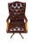 English Chesterfield-Style Swivel Chair For Sale - Image 4 of 5