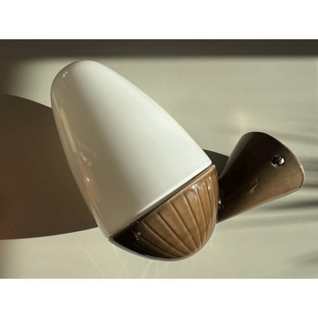 Ceramic Large Wall Lamp by Gunnar Nylund for IFÖ, 1960s For Sale - Image 7 of 7