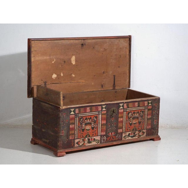 Tyrolean Bench-Trunk by Amaru, 1906 For Sale - Image 5 of 12