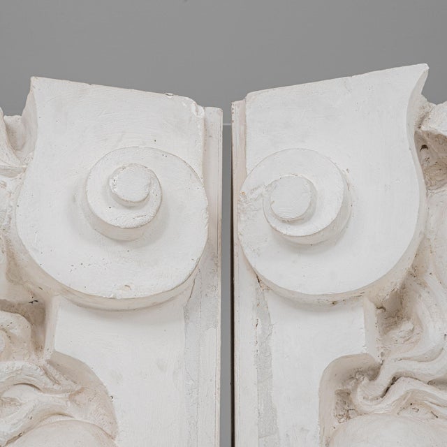 20th Century French Pair Of Plaster Sculptures Of Mermaids For Sale - Image 4 of 12