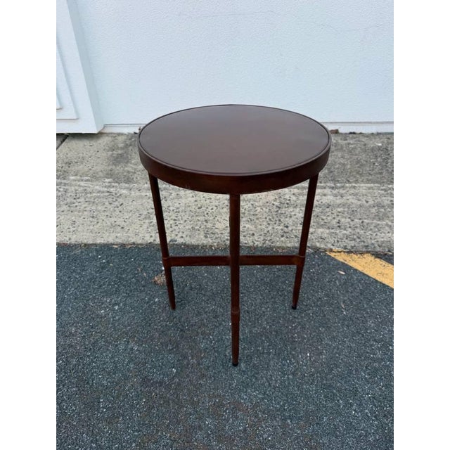 Metal Vintage Heavy Metal Side Table " For Sale - Image 7 of 15