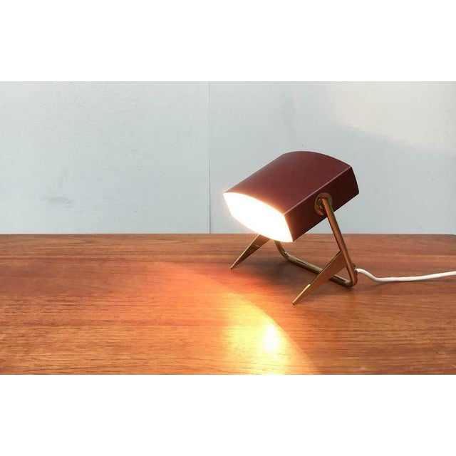 Metal Mid-Century French Minimalist Table Lamp by Jacques Biny for Lita, 1960s For Sale - Image 7 of 18