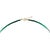 Emerald Emerald Ombre Gold Station Necklace For Sale - Image 8 of 9