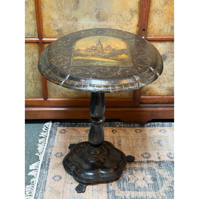 Victorian 19th Century Victorian Tilt Top Pedestal Table For Sale - Image 3 of 12
