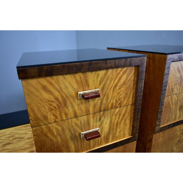 Art Deco Bedside Tables, Czechoslovakia, 1939, Set of 2 For Sale - Image 9 of 18