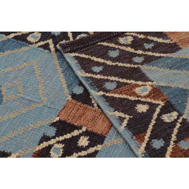 Contemporary Scandinavian Style Nordic Grid Wool Rug by Rug & Kilim, India For Sale - Image 10 of 10