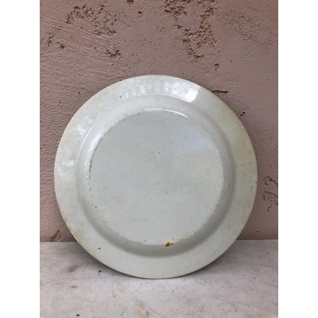 Early 19th Century 19th Century Victorian Blue and White Staffordshire Plate For Sale - Image 5 of 6