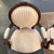 This is a pair of antique Louis XVI style arm chairs. They are from France. The wood is a carved walnut. They a have oval...