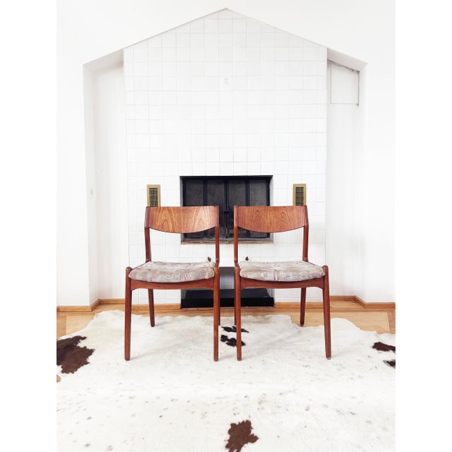 Set of Six Rare Teak Dining Chairs by Henning Kjaernaulf for Sorø Stolefabrik For Sale - Image 11 of 17