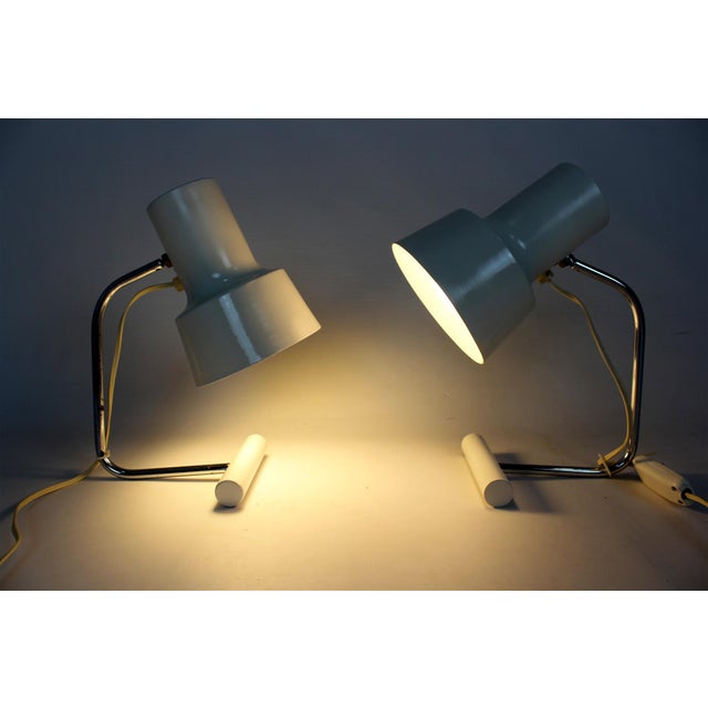 White Table Lamps by Josef Hurka for Napako, 1960s, Set of 2 For Sale - Image 15 of 18