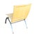 Metal 1990s Postmodern Italian Leather “Waist” Side Chrome Tublar Lounge Chair For Sale - Image 7 of 7