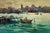 Oil Painting Evening Over the Pier With Boats Yuriy Suprunchuk For Sale