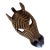 Vintage Hand-Carved Wooden Zebra Mask Wall Sculpture For Sale