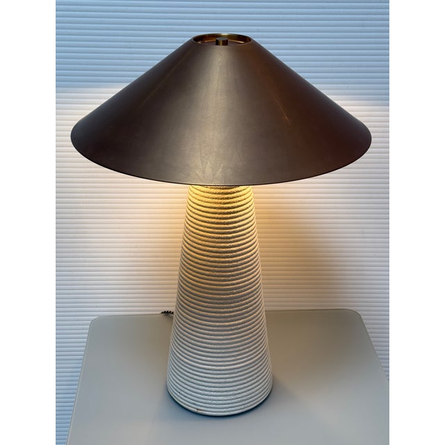 Contemporary Kelly Wearstler for Visual Comfort Signature Miramar Accent Lamp, Porous White For Sale - Image 3 of 12