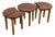 Demi-Lune Coffee Tables, Denmark, 1960s, Set of 3 For Sale