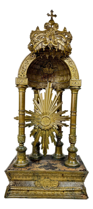 Antique Brass Tabernacle, 1800s