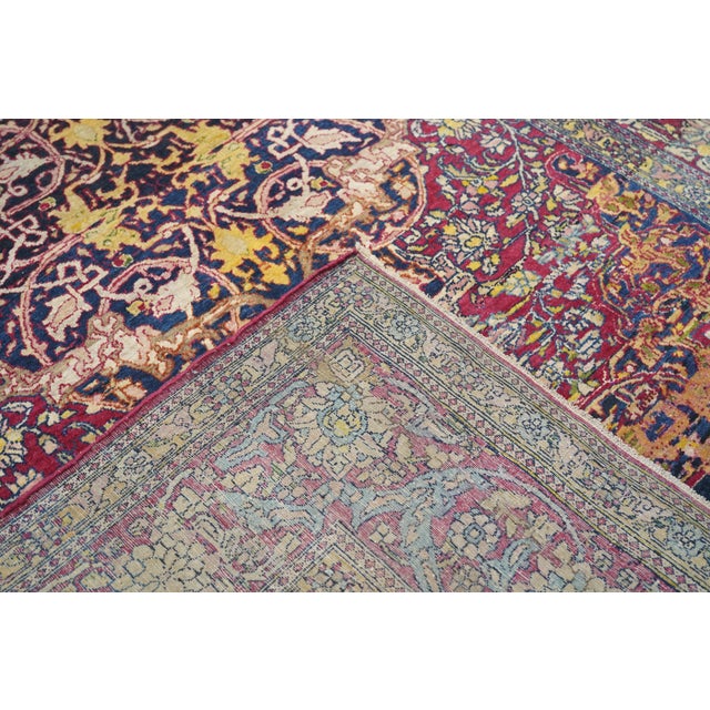 Antique Isfahan Rug 4'5'' X 7'0'' For Sale - Image 9 of 9