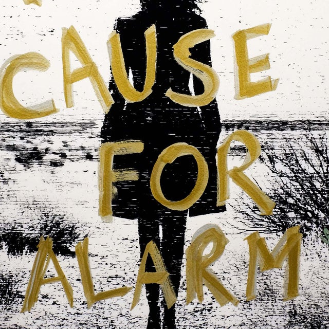 No Cause for Alarm- Western Humor- Metallic Text on Embellished Giclee Print For Sale - Image 4 of 5