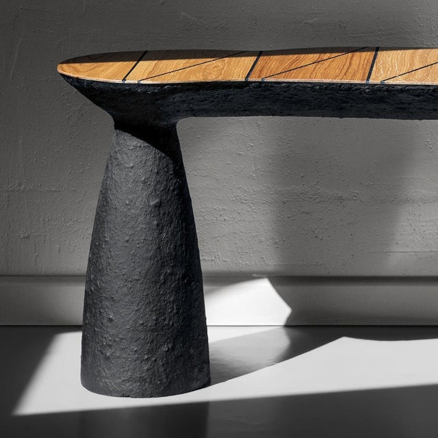 Modern Minimalist Black Bench by Donatas For Sale - Image 14 of 16