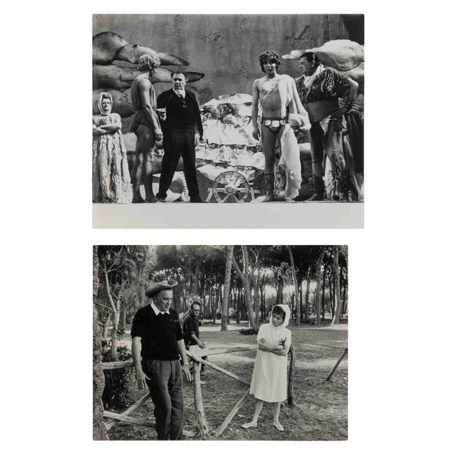 Unknown, Press Photographs from the Production of Fellini Satyricon, 1969, Gelatin Silver Print For Sale - Image 3 of 3