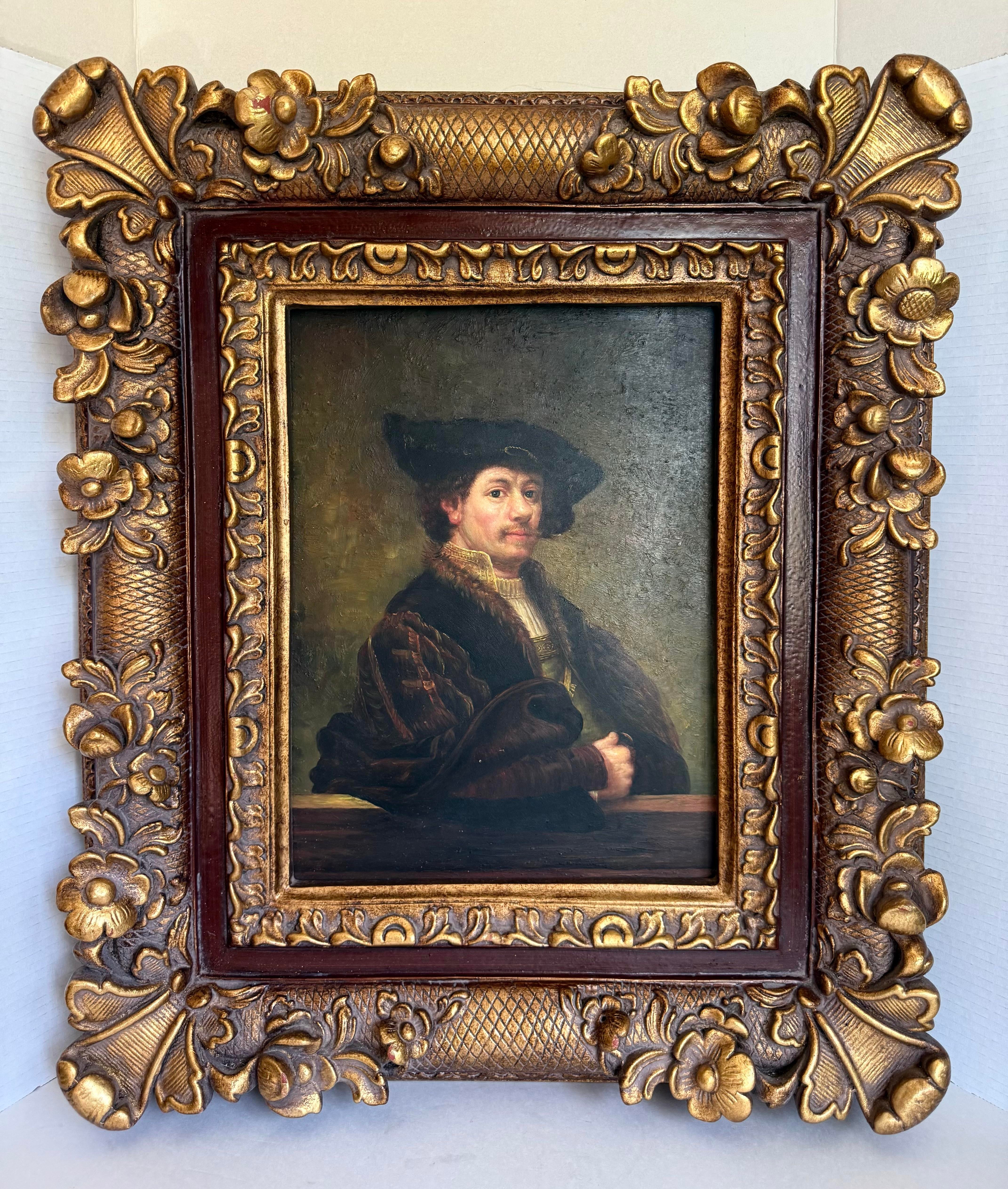 vintage-rembrandt-self-