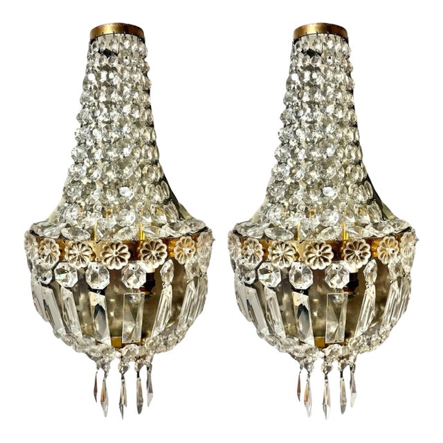 1950s Italian Empire Style Sconces, a Pair For Sale