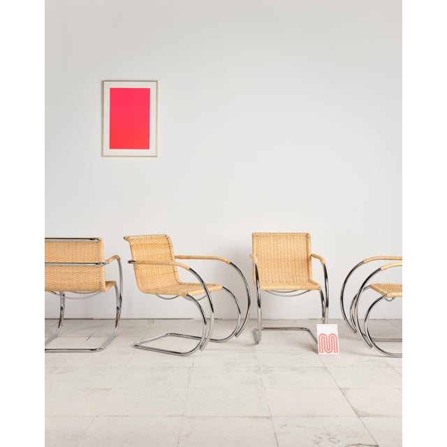 MR 20 Chairs in Turbular Steel by Mies Van Der Rohe for Thonet, Set of 4 For Sale - Image 5 of 18