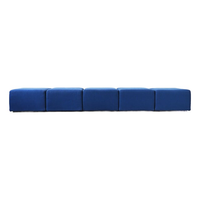 Modular Upholstered Sistema 61 Cube Seating by Giancarlo Piretti for Anonima Castelli - Set of 5 For Sale