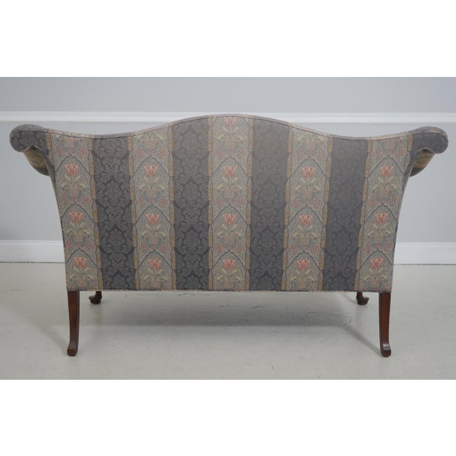 Southwood Queen Anne Mahogany Camelback Loveseat For Sale - Image 14 of 18