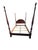 Vintage Solid Wood Queen Four Poster Bed With Turned Posts – Classic Traditional Style For Sale - Image 10 of 13