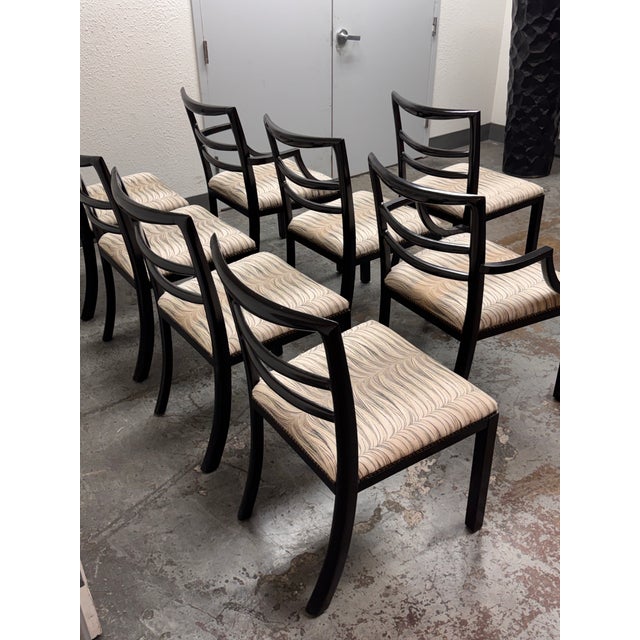 Wood Henredon Acquisitions Dining Chairs, Set of Eight For Sale - Image 7 of 12