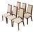 Restored Vintage Mid Century Dining Chairs Set of Six. For Sale