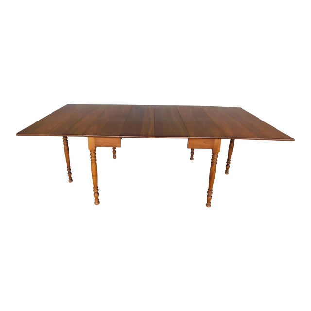 L J G Stickley Cherry Valley Drop Side Dining Extension Table 90 W Chairish