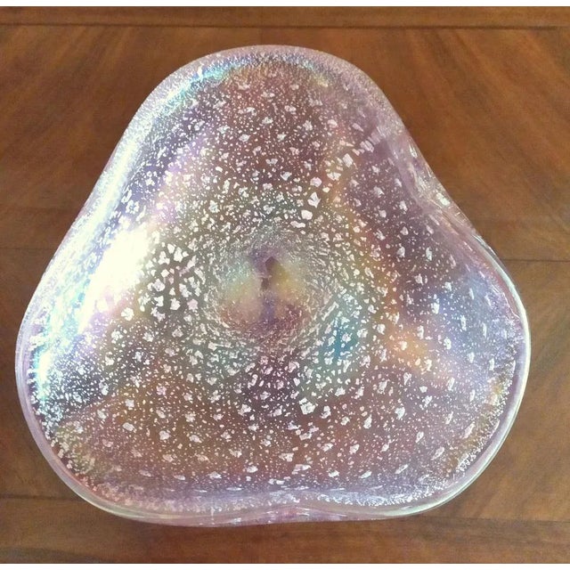 Large Murano Glass Ashtray attributed to Ercole Barovier for Barovier & Toso, 1950s For Sale - Image 9 of 12