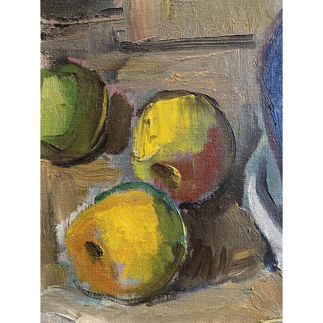Swedish Artist, Vase with Camellias, 20th Century, Oil on Canvas, Framed For Sale - Image 5 of 14