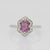 Pink Sapphire Ring With Earth Mined Diamonds: Solid 14k Gold, Size 6.75 For Sale - Image 4 of 8