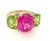 Sky Blue Christina Addison Medium Gum Drop Ring Blue Topaz Pink Topaz For Sale - Image 8 of 12