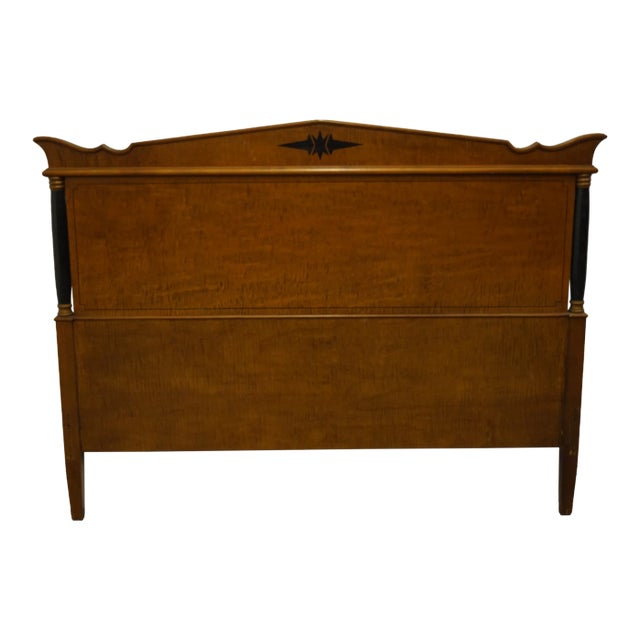 Vintage Antique Asian Inspired Mid Century Modern Full Size Headboard 1451 For Sale