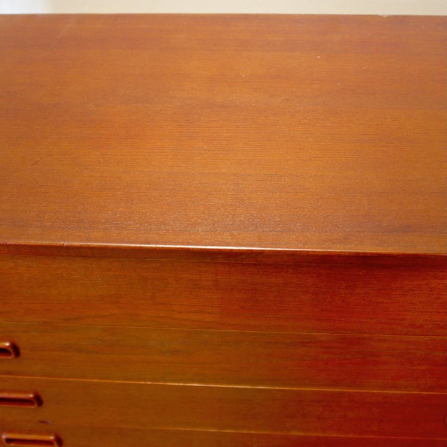 Mogens Kold Danish Teak 7 Drawer Dresser Designed by Arne Hovmand-Olsen For Sale - Image 13 of 14