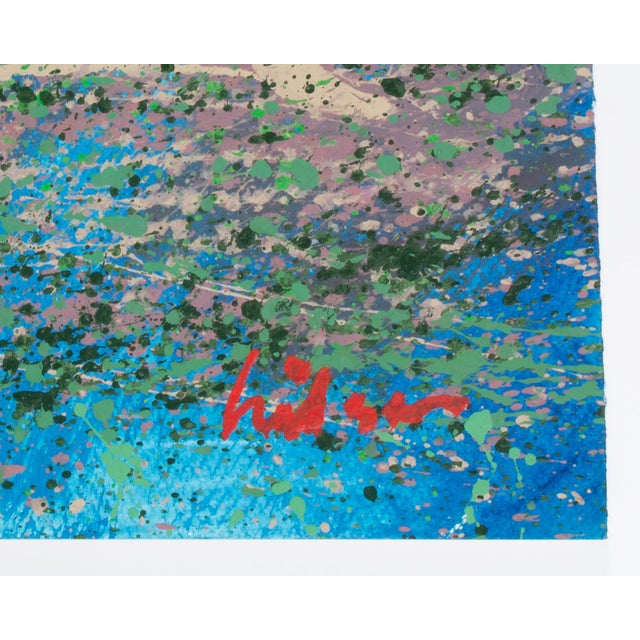 1989 “Wildflower Mountain” Abstract Acrylic Landscape Diptych by Harry Hilson For Sale In Indianapolis - Image 6 of 9