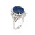 This is part of Chairish's Fine Jewelry assortment. Stylish 4.58ct natural black opal & diamond cocktail ring crafted in...