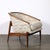 Mid-Century Modernist Tub Back Club Chair W/ Walnut Tapered Sculptural Supports For Sale - Image 12 of 17