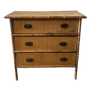 Late 19th Century Victorian Bamboo Chest For Sale