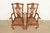 Henredon Georgian Carved Solid Oak Armchairs, Pair For Sale In South Bend - Image 6 of 16