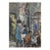 Bruno Paoli "Walls in Florence" Original Italian Modern Florence Cityscape, 20th Century Florence Italy Fine Art Painting, Oil on Canvas, 25x20.5" For Sale