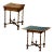 19th Century French Louis XIII Walnut Envelope Card Table With Drawer For Sale
