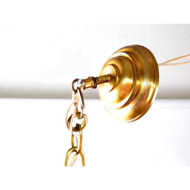 Maison Charles Neoclassical Six Light Pineapple Bronze Chandelier With Sleeves For Sale - Image 9 of 11